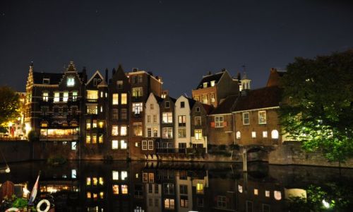 Zdjecie HOLANDIA / Zuid Holland / Rotterdam / Delfshaven noca II
