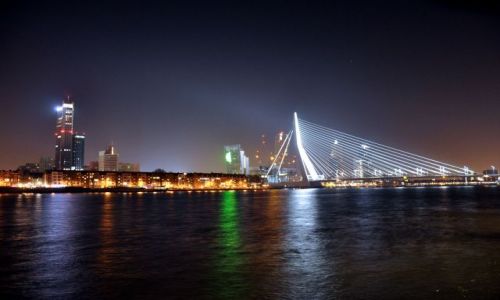 Zdjęcie HOLANDIA / Zuid Holland / Rotterdam / Rotterdam nocą