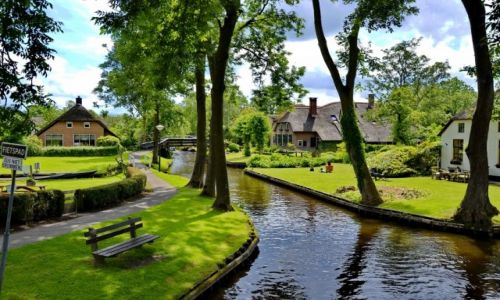 Zdjecie HOLANDIA / Overijssel / Giethoorn / Zielona wioska