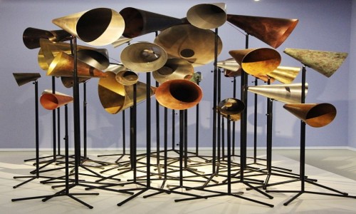 Zdjęcie HOLANDIA / Groningen / Muzeum miejskie, instalacja / Echo