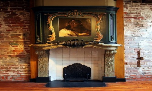 Zdjcie HOLANDIA / Groningen / Muzeum morskie / Kominek