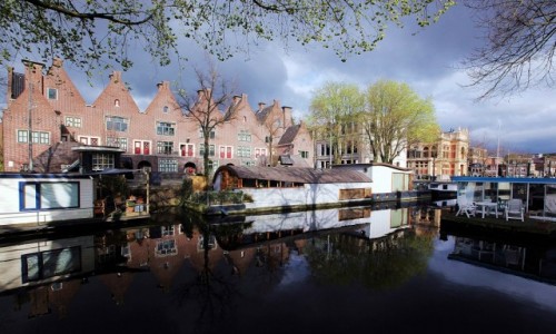 Zdjcie HOLANDIA / Groningen / Kana / Domy nad wod, domy na wodzie