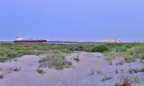 Zdjcie HOLANDIA / Zuid Holland / Nabrzee w porcie Maasvlakte / Port w Maasvlakte