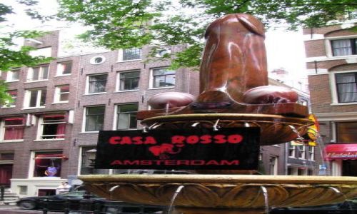 Zdjecie HOLANDIA / Amsterdam / Dzielnica rozrywki / No cz, rne s powdy chway