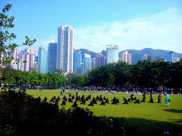 Zdj cia: Victoria Park, Hongkong, Niedziela w Hongkongu, HONG KONG Zdj cia: Victoria Park, Hongkong, Niedziela w Hongkongu, HONG KONG