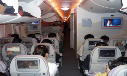 Zdjecie HONG KONG / pod niebem / Airbus 380 / W powietrzu