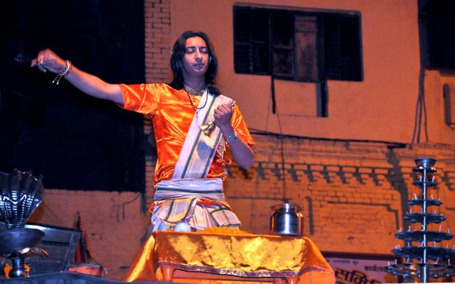 Zdjęcia: Varabasi, Pudża nad Gangesem, INDIE Zdjęcia: Varabasi, Pudża nad Gangesem, INDIE