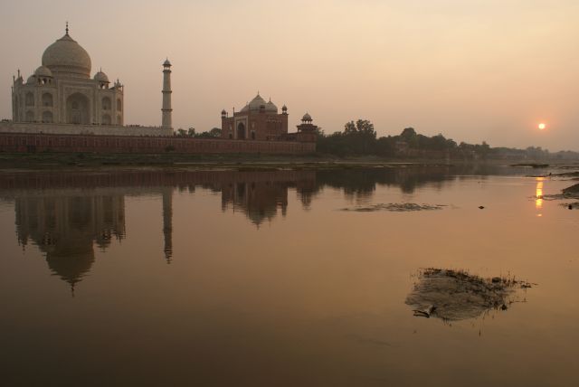 Zdjęcia: Agra, Uttar Pradesh, Tadż Mahal o zachodzie słońca, INDIE Zdjęcia: Agra, Uttar Pradesh, Tadż Mahal o zachodzie słońca, INDIE