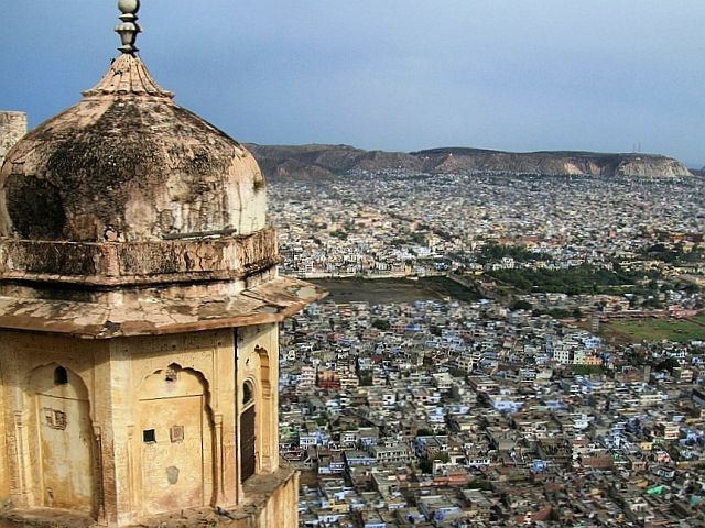 Zdjęcia: fort Nahargarh, Radżastan, panorama Jaipuru 1, INDIE Zdjęcia: fort Nahargarh, Radżastan, panorama Jaipuru 1, INDIE