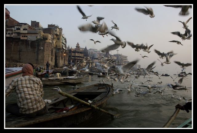 Zdjęcia: Varanasi, Uttar Pradesh, Świt na rzece - konkurs, INDIE Zdjęcia: Varanasi, Uttar Pradesh, Świt na rzece - konkurs, INDIE