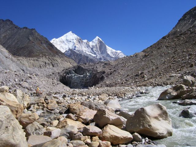 Zdjęcia: Lodowiec Gangotri, Uttarakhand, Gaumukh - źródła Gangesu, INDIE Zdjęcia: Lodowiec Gangotri, Uttarakhand, Gaumukh - źródła Gangesu, INDIE