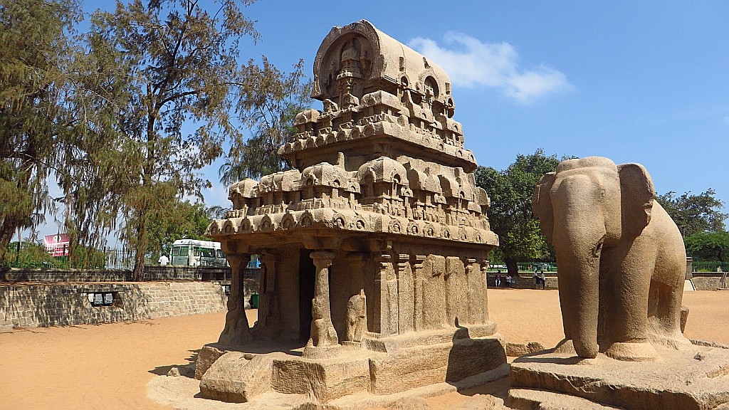 Zdjęcia: Mahabalipuram, Tamil Nadu, Świątynia Pięciu Rydwanów, INDIE Zdjęcia: Mahabalipuram, Tamil Nadu, Świątynia Pięciu Rydwanów, INDIE