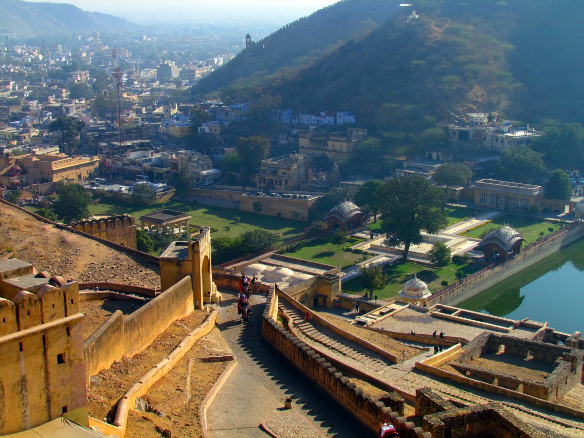 Zdjęcia: Fort Amber, Jaipur, Widok z Fortu Amber, INDIE Zdjęcia: Fort Amber, Jaipur, Widok z Fortu Amber, INDIE