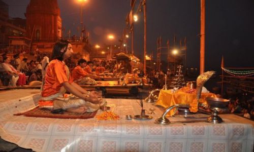 Zdjęcie INDIE / Indie / Varanasi / Ganga aarti Varanasi