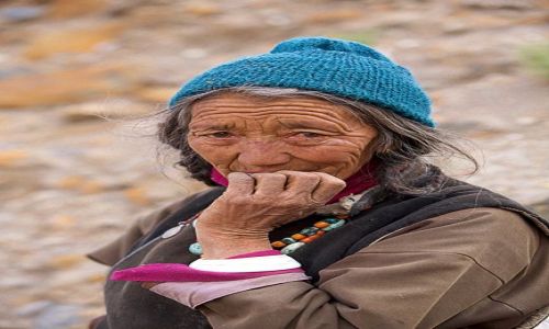 Zdjecie INDIE / Ladakh / himalajska wioska / Trud ycia