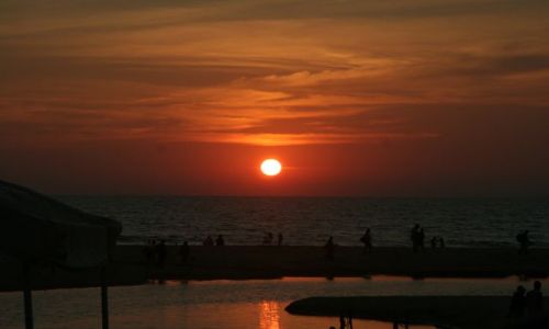 Zdjęcie INDIE / Goa / Varca beach / Wieczorne Upadki