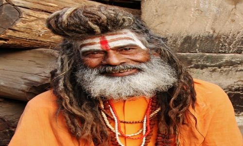 Zdjecie INDIE / - / Varanasi / Holy Man