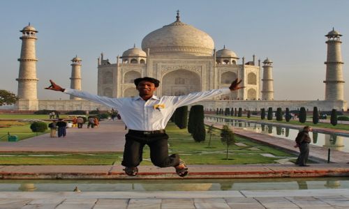Zdjecie INDIE / Agra / Taj Mahal / Rado!