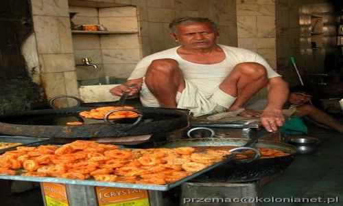 Zdjecie INDIE / brak / Jaipur / Sprzedawca pakory