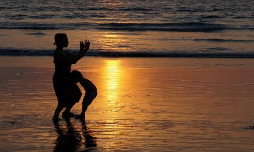 Zdjecie INDIE / Goa / Arambol / Tai-chi na Goa