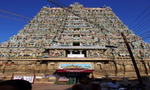 Zdjcie INDIE / Tamilnadu / Maduraj / Gopura wityni Minakszi w Maduraju