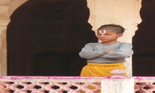 Zdjecie INDIE / rajasthan / jaiphur / monk to be