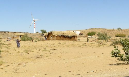 Zdjecie INDIE / Rajasthan / Pustynia Thar / Granica wiatw