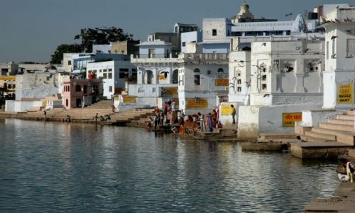 Zdjcie INDIE / Rajastan / Pushkar / jezioro Pushkar