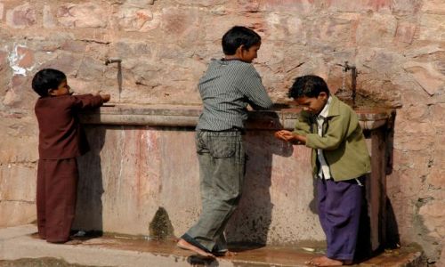 Zdjęcie INDIE / Rajastan / Fatehpur Sikri / spragnieni