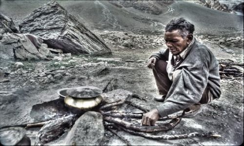 Zdjcie INDIE / Kashmir / Himalaje Garhwalu / Pasterz Bakarwal