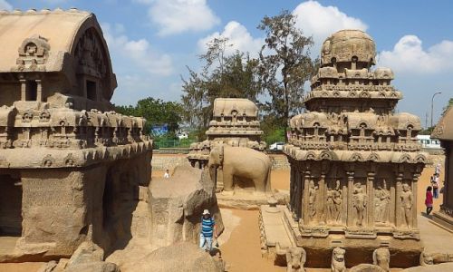 Zdjecie INDIE / Tamil Nadu / Mahabalipuram / witynia Piciu Rydwanw