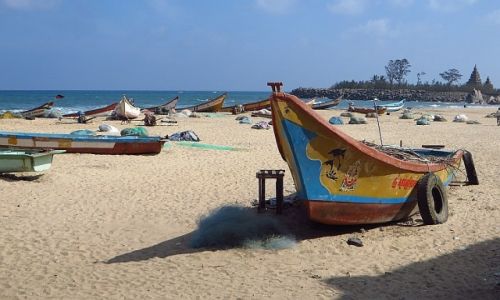 Zdjęcie INDIE / Tamil Nadu / Mahabalipuram / plaża