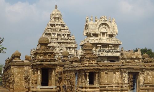 Zdjcie INDIE / Tamil Nadu / Kanchipuram / witynia Kajlasanatha