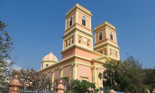 Zdjęcie INDIE / Tamil Nadu / Pondicherry / kościół chrześcijański