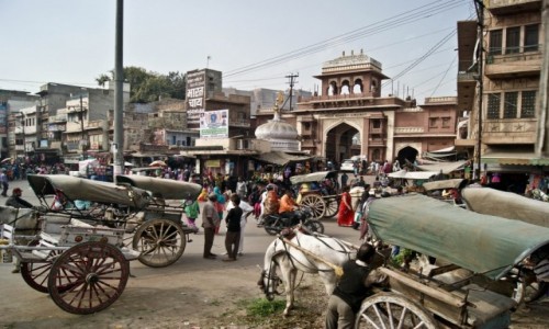 Zdjecie INDIE / Radastan / Jodhpur / ulice Jodhpuru