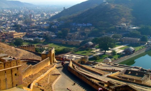 Zdjcie INDIE / Jaipur / Fort Amber / Widok z Fortu Amber