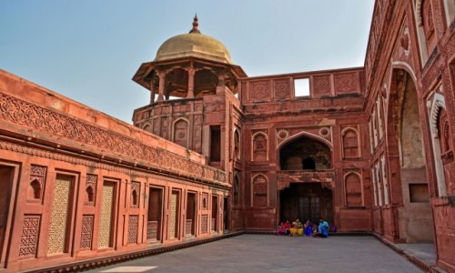 Zdjecie INDIE / - / Agra / Czerwony Fort w Agrze