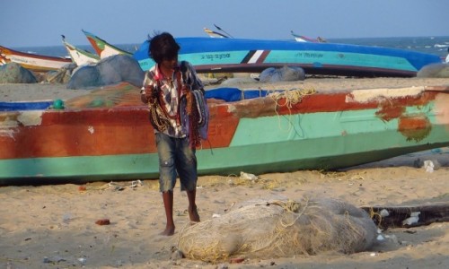Zdjcie INDIE / Tamilnadu / Mahabalipuram / na play