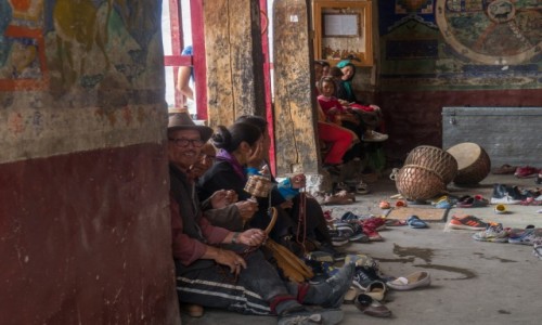 Zdjecie INDIE / Ladakh / Thiksey / modlitwa