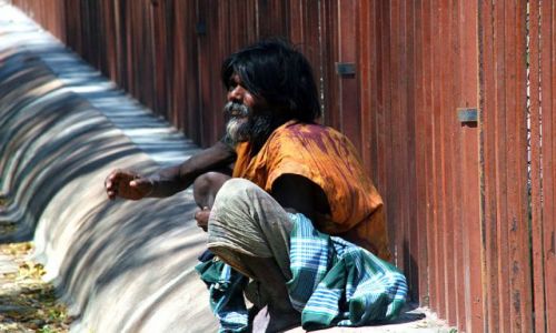 Zdjęcie INDIE / brak / Pemayangtse / Żebrak