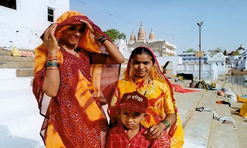 Zdjecie INDIE / Rajasthan / Pushkar / pielgrzymi