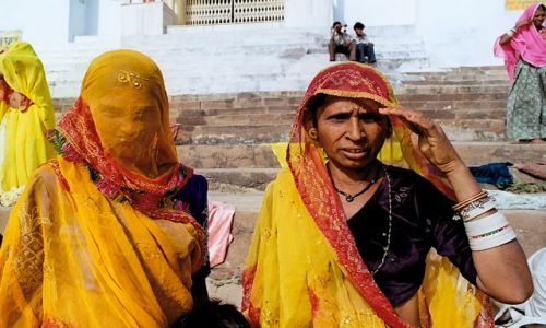 Zdjecie INDIE / Rajasthan / Pushkar / pielgrzymi