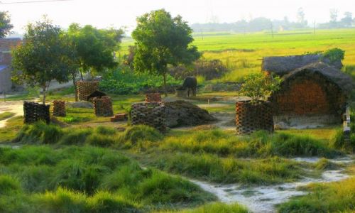 Zdjecie INDIE / brak / gdzies miedzy Varanasi a Gorakhpur / wies spokojna