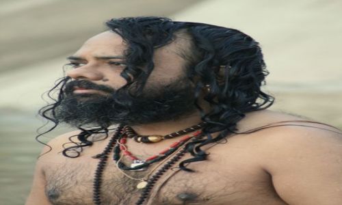 Zdjecie INDIE / Varanasi / Ganges / Modlitwa