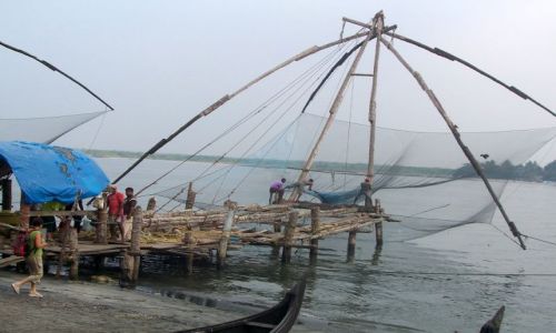 Zdjęcie INDIE / Kerala / Kochin / Chińskie sieci