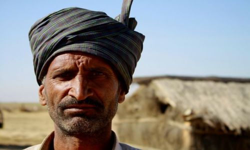 Zdjęcie INDIE / Rajasthan / Ghodu / Człowiek pustyni