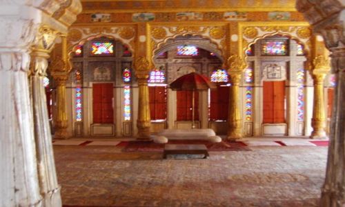 INDIE / Rajasthan / Jodhpur / fort Meherangarh - wystrj wntrz