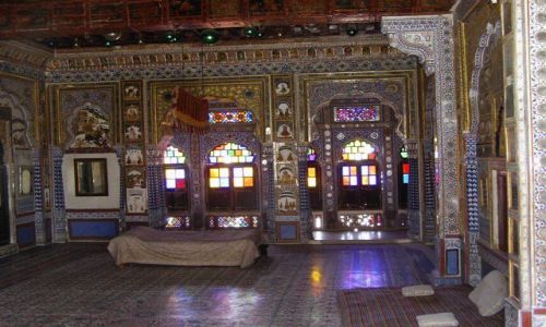 INDIE / Rajasthan / Jodhpur / fort Meherangarh - wystrj wntrz