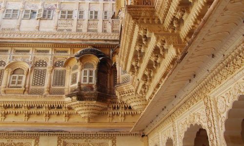 INDIE / Rajasthan / Jodhpur / fort Meherangarh - wewntrz