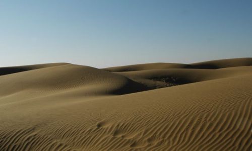 INDIE / Rajasthan / Jaisalmer - pustynia Thar / piaskownica
